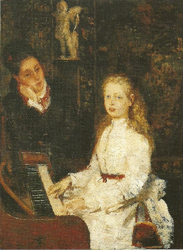 Ernst Josephson Vid pianot oil painting image